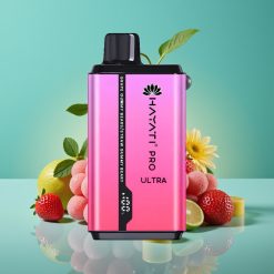 Hayati Pro Ultra 15000 Puffs – 850mAh – 2×12ml – 2% – Arôme Gummy Bear Raisin & Fraise – 49 Saveurs