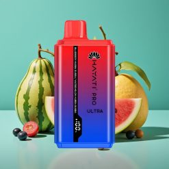 Hayati Pro Ultra 15000 Puffs | 850mAh | 2×12ml | 2% Nicotine | Bubblegum Bleu Pastèque