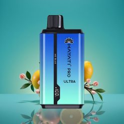 Hayati Pro Ultra 15000 Puffs Vape Jetable - 850mAh, 2×12ml, 2% Nicotine, 49 Saveurs, Monsieur Bleu
