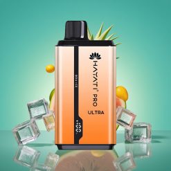 Hayati Pro Ultra 15000 Puffs Vape Jetable Bru Glacé – 850mAh, 2×12ml, 2% Nicotine, 49 Saveurs