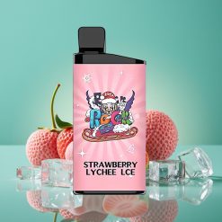IGET Bar 3500 Puffs - Fraise Litchi Glacé - 1400 mAh - 1.2 Ohm Mesh Coil