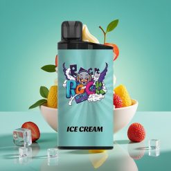 IGET Bar 3500 Puffs Glace à la Vanille Vape Jetable - 1400 mAh, 1.2 Ohm Mesh Coil, PC+ALU