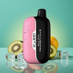 IGET Moon K5000 Puffs - Fraise Kiwi Glacé | 5000 Puffs | 1.35 Ohm Mesh Coil | PC | 81.5 g | 49.5x25.3x99.4 mm