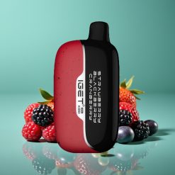 IGET Moon K5000 Puffs - Fraise Mûre Cranberry - PC, 1.35 Ohm Mesh Coil, 81.5 g, 49.5x25.3x99.4 mm