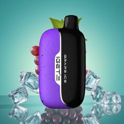 IGET Moon K5000 Puffs Vape Jetable Glace Raisin - 81.5g - 5000 Puffs - Bobine Mesh 1.35 Ohm - PC - 49.5x25.3x99.4 mm