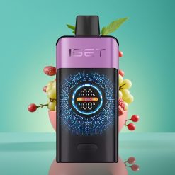 IGET ONE 12000 Puffs Vape Jetable Chupa Chups Raisin avec Écran Courbé et Double Mesh 0,6 ohm
