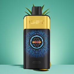 IGET ONE 12000 Puffs Vape Jetable Kiwi Ananas avec écran courbé couleur, batterie 2700 mAh et double coil mesh 0,6 ohm