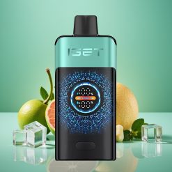 IGET ONE 12000 Puffs Vape Jetable Menthe Glacée de Source Montagnarde - 2700 mAh, Double Mesh 0.6 ohm, Écran Courbé