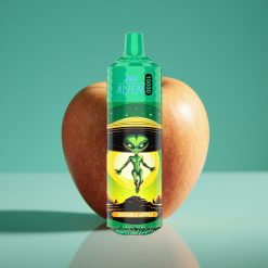 JNR Alien 10000 Puffs Double Pomme avec 20ml E-liquide, 850mAh, Charge Type-C et LED RGB