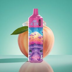 JNR Alien 10000 Puffs Pêche Glacée avec LED RGB, Batterie 850mAh et Recharge Type-C