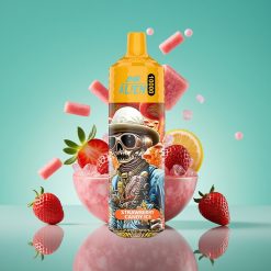 JNR Alien 10000 Puffs Vape Jetable Fraise Bonbon Glacé avec 20ml E-liquide, 850mAh Batterie et LED RGB