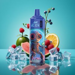 JNR Alien 10000 Puffs Vape Jetable Framboise Bleue Glacée – 850mAh, 20ml, Type-C, LED RGB