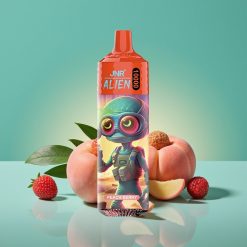 JNR Alien 10000 Puffs Vape Jetable Pêche-Baies avec LED RGB, 850mAh et Charge Rapide Type-C