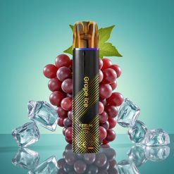 JNR Black&Golden 800 Puffs Vape Jetable Glace au Raisin – 550mAh, 2ml, TPD, Nicotine 2%