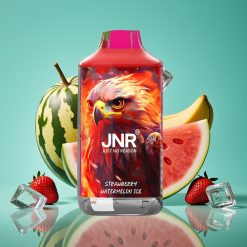 JNR Falcon 16000 Puffs - 850 mAh, 22ml, Dual Mesh Coil - Fraise Pastèque Glacée