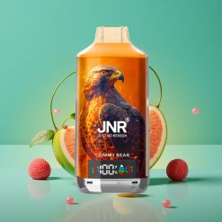 JNR Falcon X 18000 Puffs Vape Jetable Ourson Gélifié - 24ml E-liquide, 750mAh Batterie, Double Mesh Coil, Écran Digital, Charge Type-C Rapide, Nicotine 0%/2%/5%