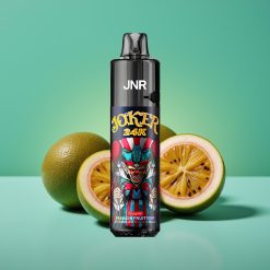 JNR Joker 24K Puffs Vape Jetable Fruit de la Passion Kiwi – 24000 Puffs, 2+10ml Pod Rechargeable, Batterie 800mAh, Lumière Respirante, Recharge Type-C
