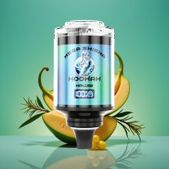 JNR Mega Shisha Hookah Desktop Compatibilité 60ml 100K Puffs Écran Intelligent Lumière Respiratoire Charge Rapide Type-C 2% Nicotine