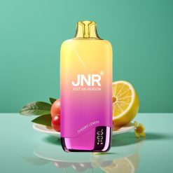 JNR Rainbow 10500 Puffs Vape Jetable Cerise Citron – 18ml Réservoir, 600mAh Batterie, 0,8ohm Mesh Coil, Recharge USB Type-C