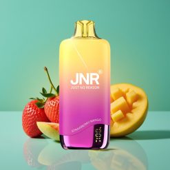 JNR Rainbow 10500 Puffs Vape Jetable - Fraise Mangue, 18ml Réservoir, 0.8ohm Mesh Coil, 600mAh Batterie, USB Type-C