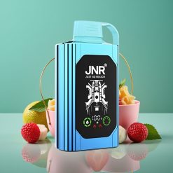 JNR Shisha Hookah Box 20500 Puffs - Vape Jetable Fraise Framboise Bonbon, HD Display, 1000mAh, 25ml, Double Mesh Coil, Charge Type-C Rapide