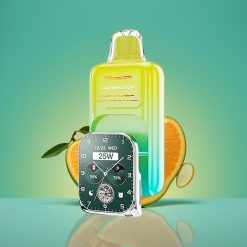 JNR VapeWatch 30000 Puffs - Vape Jetable Orange Mangue - 19mL/5% - Double Mesh Coil - Charge Rapide Type-C