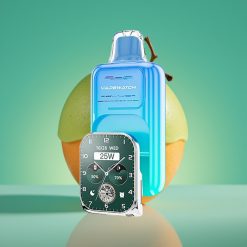 JNR VapeWatch 30000 Puffs Vape Jetable Pomme Acidulée Glacée – 19mL | 5% Nicotine | 1000mAh | Dual Mesh Coil | Type-C Charge