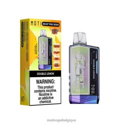 MOTI Belgique DNJ0H43 | MOTI Beast Pro vape jetable (5%, 10000 bouffées) double citron