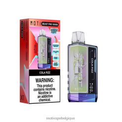 MOTI Vape Bruxelles DNJ0H42 | MOTI Beast Pro vape jetable (5%, 10000 bouffées) cola pétillant