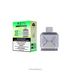 MOTI Vape Flavors Belgique DNJ0H88 | MOTI Go Pro dosette jetable glace à la pomme aigre