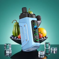 Razz Bar 45000 Puffs Vape Jetable Dragon Noir Glace – 1.0 Ohm Mesh Coil, Airflow Réglable, Rechargeable Type-C, 20 mg/ml de Nicotine