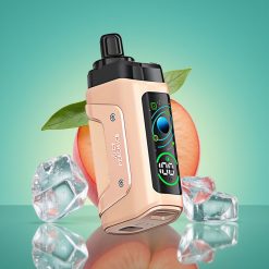 Razz Bar 45000 Puffs Vape Jetable Pêche Juteuse Glace avec Bobine Mesh 1.0 Ohm et Airflow Réglable