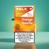 RELX Pod Pro 2 - 5% Nicotine, 600 Puffs, 1.9ml - Éclat Orange - 2 ou 3 Pods/Pack - Modes Éco (5.5W), Smooth (6.5W), Boost (8W)