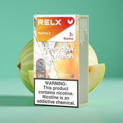 RELX Pod Pro 2 - Pods Nicotine 3% Melon Miel, 600 Puffs, 1.9ml, 2 ou 3 Pods/Pack, 3 Modes (Eco 5.5W, Smooth 6.5W, Boost 8W)