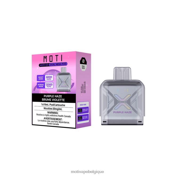 MOTI Vape Price DNJ0H94 | MOTI Go Pro dosette jetable brume violette